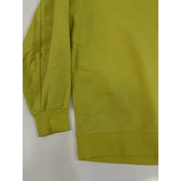Lululemon Womens Perfectly Oversized Crew Neon Chartreuse Yellow Serpentine Sz 6 - Picture 2 of 4